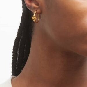 NWOT Tory Burch Small Eleanor Hoop Earring